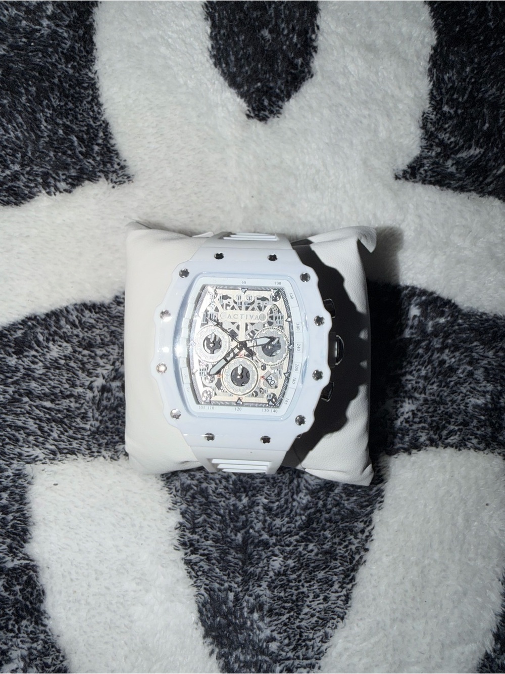 Activa Ciruit X by Invicta 44.3mm white skeleton dial